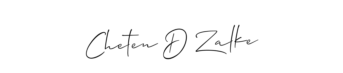 This is the best signature style for the Cheten D Zalke name. Also you like these signature font (Allison_Script). Mix name signature. Cheten D Zalke signature style 2 images and pictures png