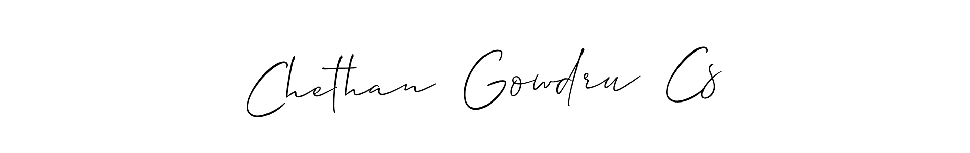 Similarly Allison_Script is the best handwritten signature design. Signature creator online .You can use it as an online autograph creator for name Chethan  Gowdru  Cs. Chethan  Gowdru  Cs signature style 2 images and pictures png