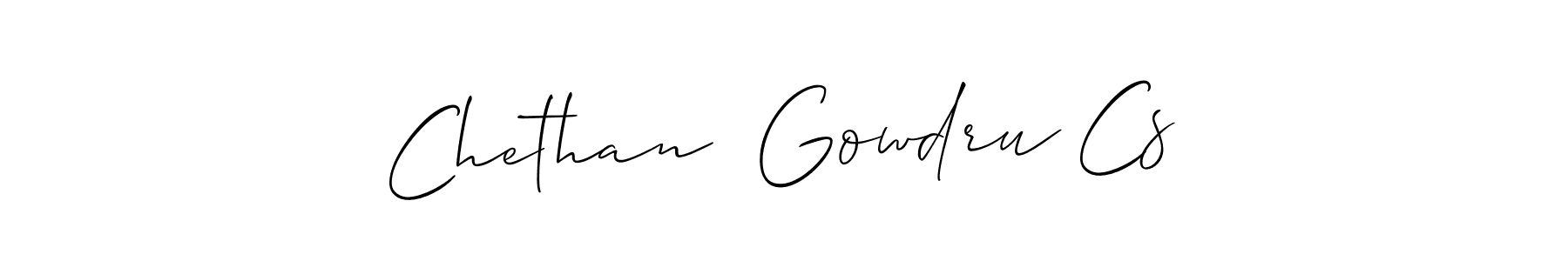 Also You can easily find your signature by using the search form. We will create Chethan  Gowdru Cs name handwritten signature images for you free of cost using Allison_Script sign style. Chethan  Gowdru Cs signature style 2 images and pictures png