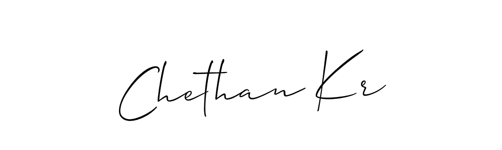 Make a short Chethan Kr signature style. Manage your documents anywhere anytime using Allison_Script. Create and add eSignatures, submit forms, share and send files easily. Chethan Kr signature style 2 images and pictures png