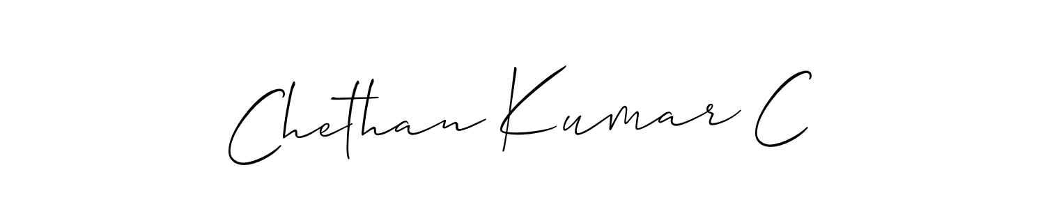 Similarly Allison_Script is the best handwritten signature design. Signature creator online .You can use it as an online autograph creator for name Chethan Kumar C. Chethan Kumar C signature style 2 images and pictures png