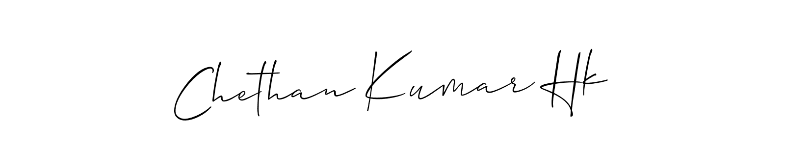 The best way (Allison_Script) to make a short signature is to pick only two or three words in your name. The name Chethan Kumar Hk include a total of six letters. For converting this name. Chethan Kumar Hk signature style 2 images and pictures png