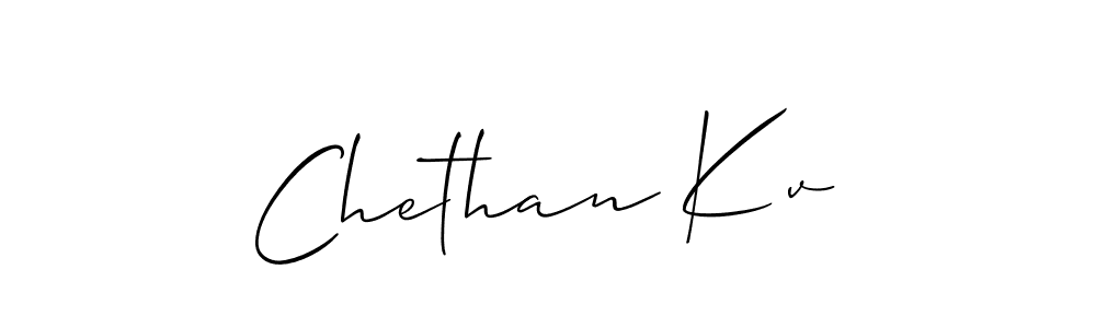 You should practise on your own different ways (Allison_Script) to write your name (Chethan Kv) in signature. don't let someone else do it for you. Chethan Kv signature style 2 images and pictures png