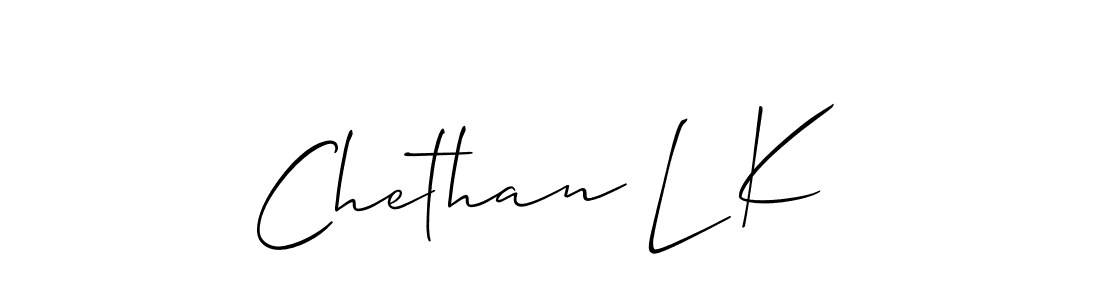 Best and Professional Signature Style for Chethan L K. Allison_Script Best Signature Style Collection. Chethan L K signature style 2 images and pictures png