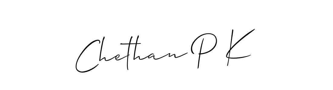 How to Draw Chethan P K signature style? Allison_Script is a latest design signature styles for name Chethan P K. Chethan P K signature style 2 images and pictures png