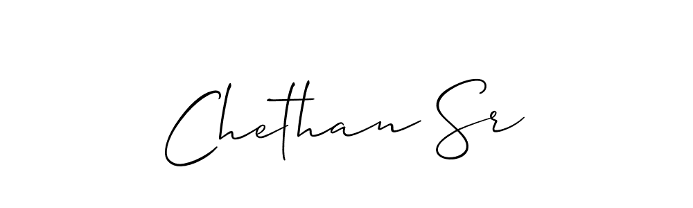 You should practise on your own different ways (Allison_Script) to write your name (Chethan Sr) in signature. don't let someone else do it for you. Chethan Sr signature style 2 images and pictures png