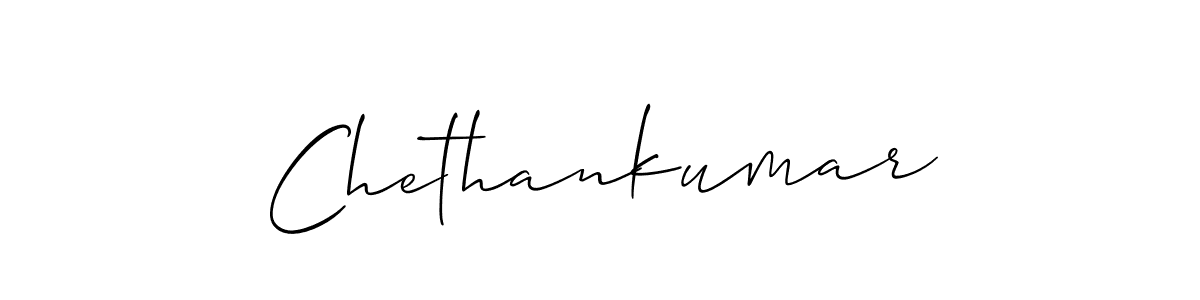 You should practise on your own different ways (Allison_Script) to write your name (Chethankumar) in signature. don't let someone else do it for you. Chethankumar signature style 2 images and pictures png