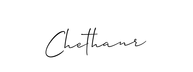 Design your own signature with our free online signature maker. With this signature software, you can create a handwritten (Allison_Script) signature for name Chethanr. Chethanr signature style 2 images and pictures png