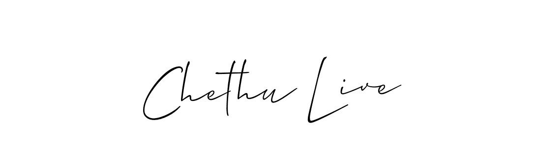 Allison_Script is a professional signature style that is perfect for those who want to add a touch of class to their signature. It is also a great choice for those who want to make their signature more unique. Get Chethu Live name to fancy signature for free. Chethu Live signature style 2 images and pictures png