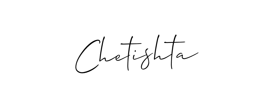 How to make Chetishta signature? Allison_Script is a professional autograph style. Create handwritten signature for Chetishta name. Chetishta signature style 2 images and pictures png