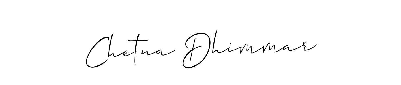 The best way (Allison_Script) to make a short signature is to pick only two or three words in your name. The name Chetna Dhimmar include a total of six letters. For converting this name. Chetna Dhimmar signature style 2 images and pictures png