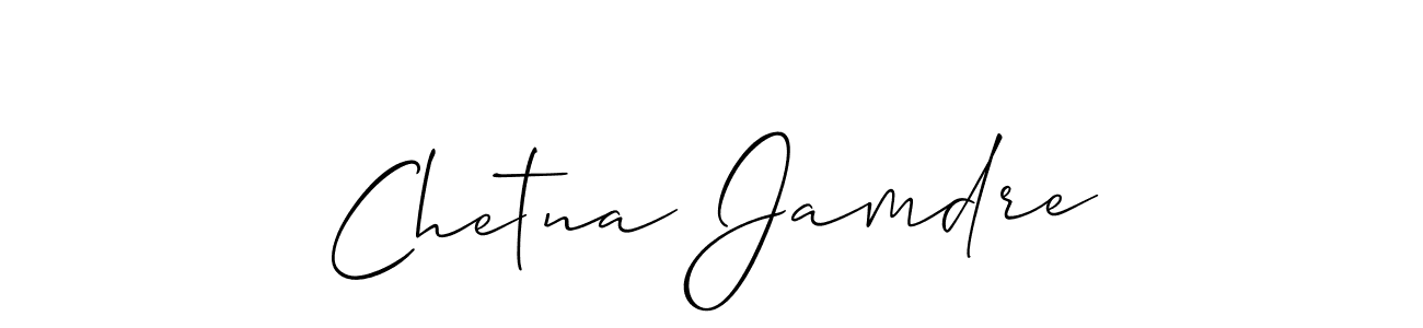 Best and Professional Signature Style for Chetna Jamdre. Allison_Script Best Signature Style Collection. Chetna Jamdre signature style 2 images and pictures png