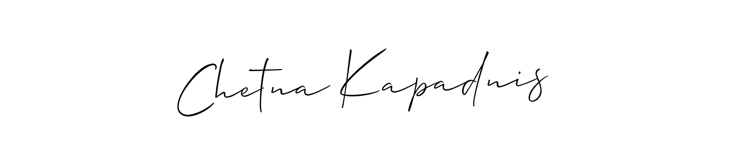 Also You can easily find your signature by using the search form. We will create Chetna Kapadnis name handwritten signature images for you free of cost using Allison_Script sign style. Chetna Kapadnis signature style 2 images and pictures png