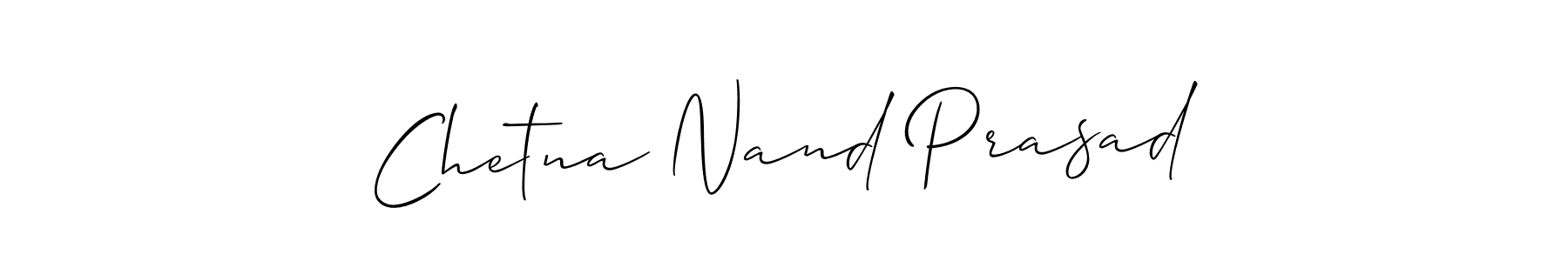 You should practise on your own different ways (Allison_Script) to write your name (Chetna Nand Prasad) in signature. don't let someone else do it for you. Chetna Nand Prasad signature style 2 images and pictures png