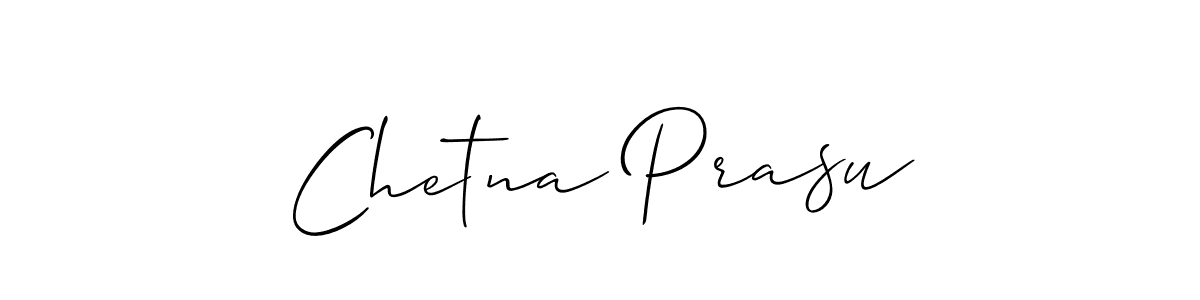 if you are searching for the best signature style for your name Chetna Prasu. so please give up your signature search. here we have designed multiple signature styles  using Allison_Script. Chetna Prasu signature style 2 images and pictures png