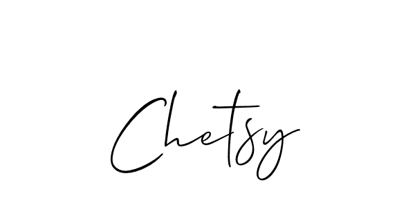 Chetsy stylish signature style. Best Handwritten Sign (Allison_Script) for my name. Handwritten Signature Collection Ideas for my name Chetsy. Chetsy signature style 2 images and pictures png