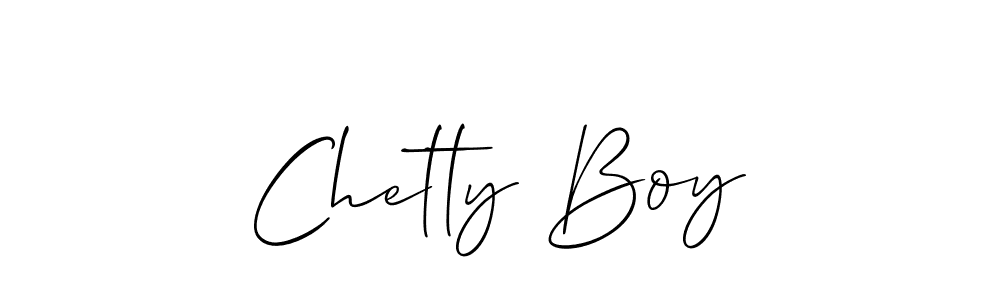 Create a beautiful signature design for name Chetty Boy. With this signature (Allison_Script) fonts, you can make a handwritten signature for free. Chetty Boy signature style 2 images and pictures png