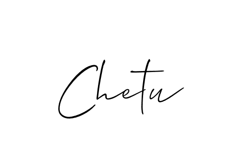 The best way (Allison_Script) to make a short signature is to pick only two or three words in your name. The name Chetu include a total of six letters. For converting this name. Chetu signature style 2 images and pictures png