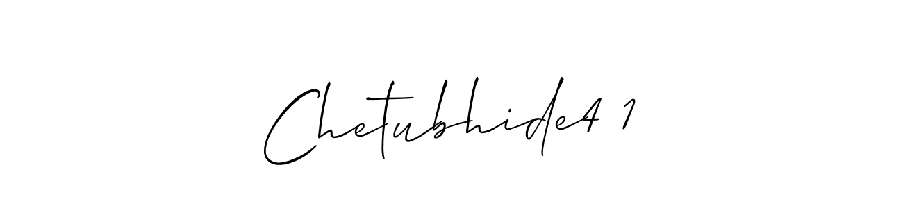 Create a beautiful signature design for name Chetubhide4 1. With this signature (Allison_Script) fonts, you can make a handwritten signature for free. Chetubhide4 1 signature style 2 images and pictures png