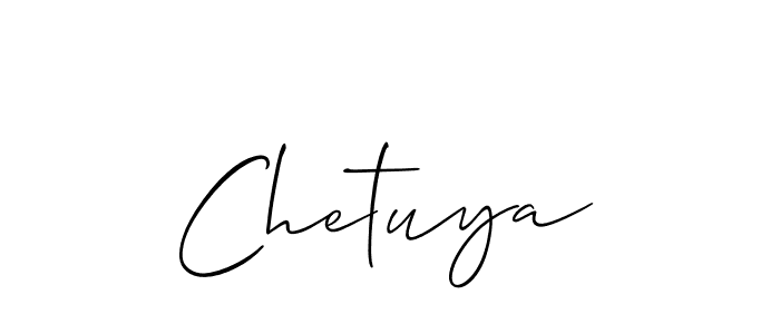 Make a short Chetuya signature style. Manage your documents anywhere anytime using Allison_Script. Create and add eSignatures, submit forms, share and send files easily. Chetuya signature style 2 images and pictures png