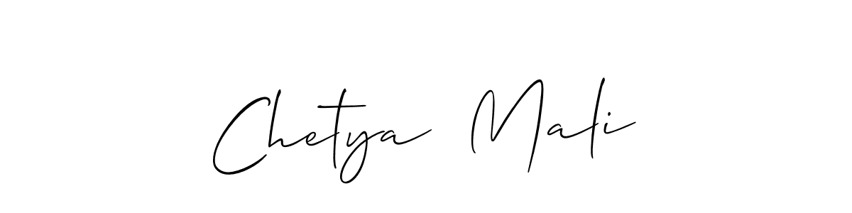 You can use this online signature creator to create a handwritten signature for the name Chetya  Mali. This is the best online autograph maker. Chetya  Mali signature style 2 images and pictures png