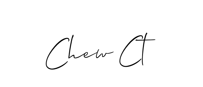 Use a signature maker to create a handwritten signature online. With this signature software, you can design (Allison_Script) your own signature for name Chew Ct. Chew Ct signature style 2 images and pictures png