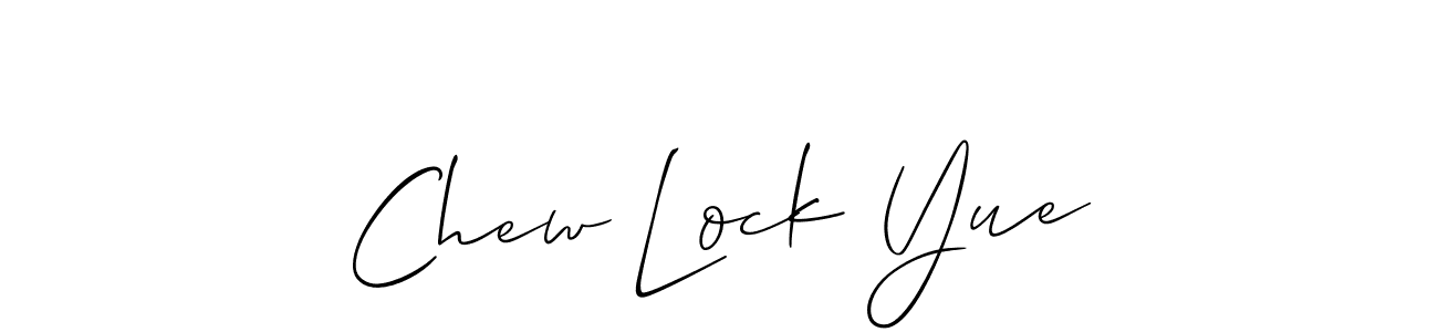 Make a beautiful signature design for name Chew Lock Yue. With this signature (Allison_Script) style, you can create a handwritten signature for free. Chew Lock Yue signature style 2 images and pictures png