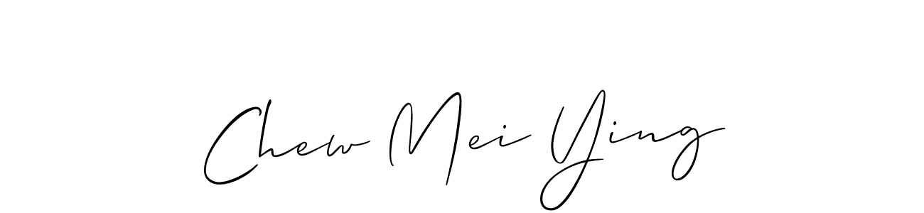 if you are searching for the best signature style for your name Chew Mei Ying. so please give up your signature search. here we have designed multiple signature styles  using Allison_Script. Chew Mei Ying signature style 2 images and pictures png