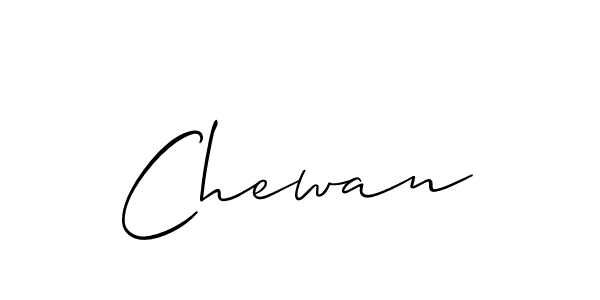 if you are searching for the best signature style for your name Chewan. so please give up your signature search. here we have designed multiple signature styles  using Allison_Script. Chewan signature style 2 images and pictures png