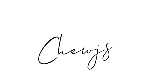 Allison_Script is a professional signature style that is perfect for those who want to add a touch of class to their signature. It is also a great choice for those who want to make their signature more unique. Get Chewjs name to fancy signature for free. Chewjs signature style 2 images and pictures png