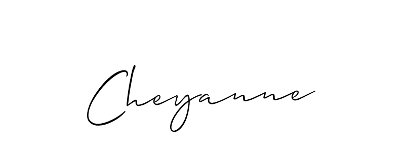 How to make Cheyanne signature? Allison_Script is a professional autograph style. Create handwritten signature for Cheyanne name. Cheyanne signature style 2 images and pictures png