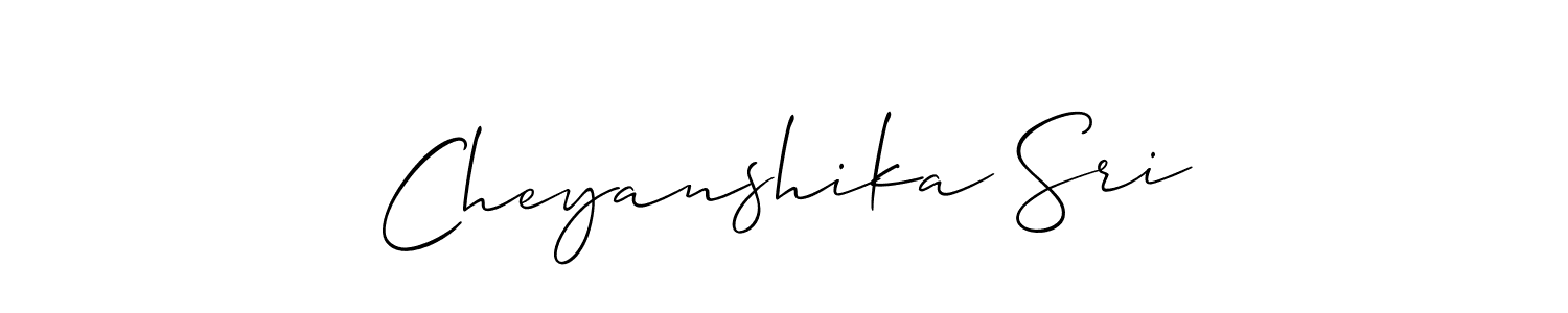 See photos of Cheyanshika Sri official signature by Spectra . Check more albums & portfolios. Read reviews & check more about Allison_Script font. Cheyanshika Sri signature style 2 images and pictures png