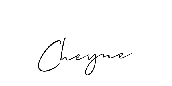 Create a beautiful signature design for name Cheyne. With this signature (Allison_Script) fonts, you can make a handwritten signature for free. Cheyne signature style 2 images and pictures png