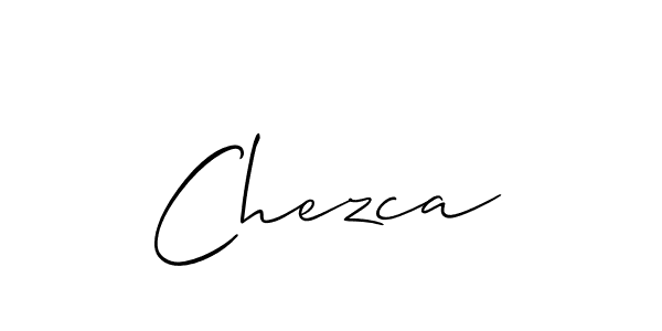 How to make Chezca name signature. Use Allison_Script style for creating short signs online. This is the latest handwritten sign. Chezca signature style 2 images and pictures png