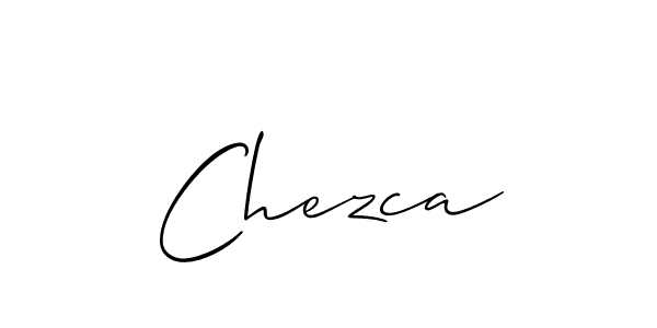How to make Chezca name signature. Use Allison_Script style for creating short signs online. This is the latest handwritten sign. Chezca signature style 2 images and pictures png