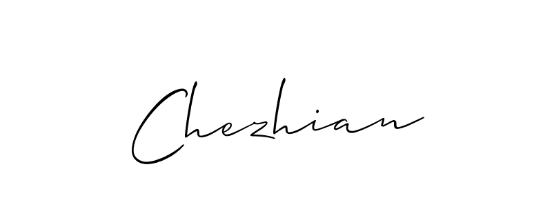 Similarly Allison_Script is the best handwritten signature design. Signature creator online .You can use it as an online autograph creator for name Chezhian. Chezhian signature style 2 images and pictures png
