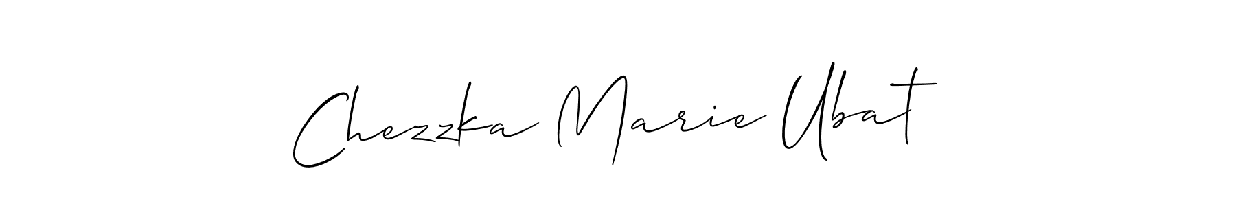 Chezzka Marie Ubat stylish signature style. Best Handwritten Sign (Allison_Script) for my name. Handwritten Signature Collection Ideas for my name Chezzka Marie Ubat. Chezzka Marie Ubat signature style 2 images and pictures png