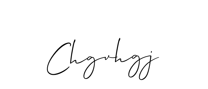 Design your own signature with our free online signature maker. With this signature software, you can create a handwritten (Allison_Script) signature for name Chgvhgj. Chgvhgj signature style 2 images and pictures png