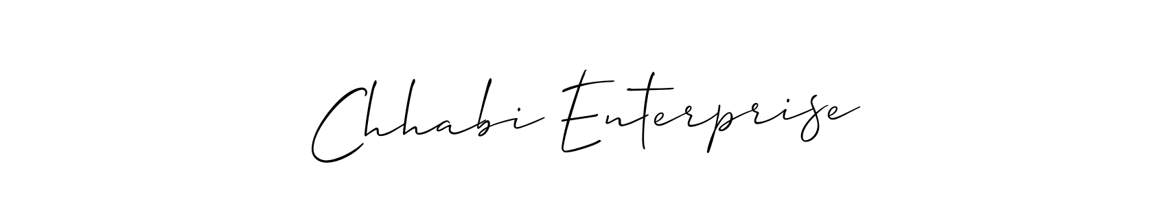 Chhabi Enterprise stylish signature style. Best Handwritten Sign (Allison_Script) for my name. Handwritten Signature Collection Ideas for my name Chhabi Enterprise. Chhabi Enterprise signature style 2 images and pictures png