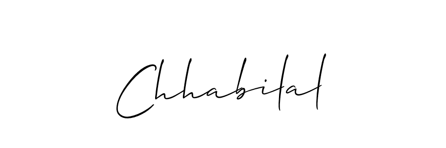 Also we have Chhabilal name is the best signature style. Create professional handwritten signature collection using Allison_Script autograph style. Chhabilal signature style 2 images and pictures png