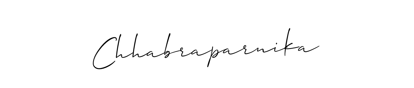 You should practise on your own different ways (Allison_Script) to write your name (Chhabraparnika) in signature. don't let someone else do it for you. Chhabraparnika signature style 2 images and pictures png