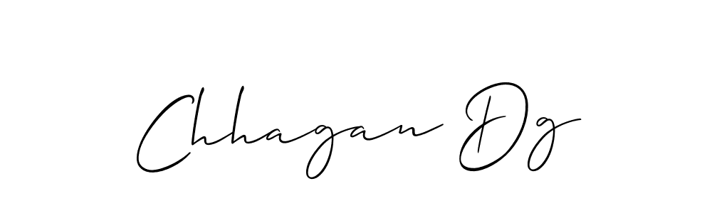 How to make Chhagan Dg signature? Allison_Script is a professional autograph style. Create handwritten signature for Chhagan Dg name. Chhagan Dg signature style 2 images and pictures png