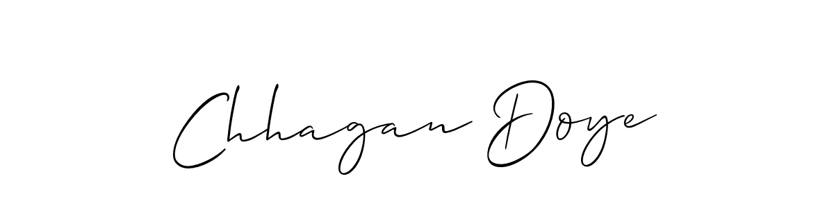 Chhagan Doye stylish signature style. Best Handwritten Sign (Allison_Script) for my name. Handwritten Signature Collection Ideas for my name Chhagan Doye. Chhagan Doye signature style 2 images and pictures png