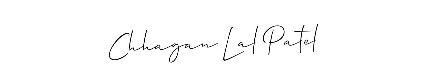 Use a signature maker to create a handwritten signature online. With this signature software, you can design (Allison_Script) your own signature for name Chhagan Lal Patel. Chhagan Lal Patel signature style 2 images and pictures png