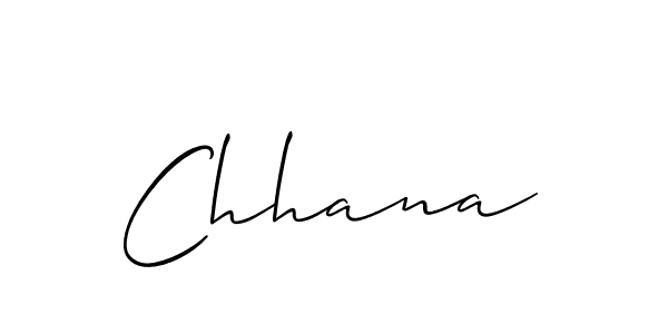 if you are searching for the best signature style for your name Chhana. so please give up your signature search. here we have designed multiple signature styles  using Allison_Script. Chhana signature style 2 images and pictures png