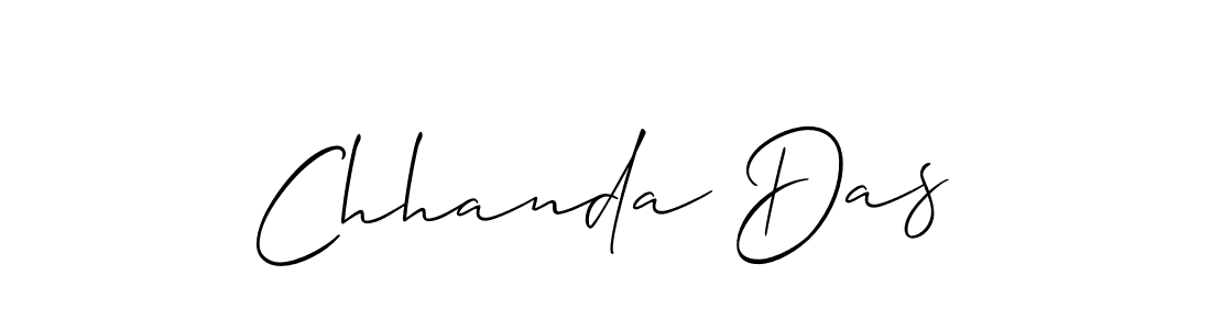 Chhanda Das stylish signature style. Best Handwritten Sign (Allison_Script) for my name. Handwritten Signature Collection Ideas for my name Chhanda Das. Chhanda Das signature style 2 images and pictures png