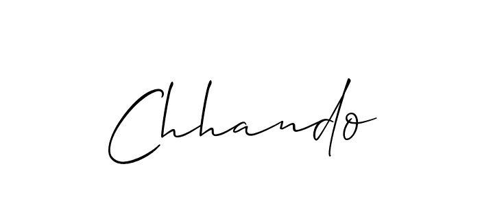 Once you've used our free online signature maker to create your best signature Allison_Script style, it's time to enjoy all of the benefits that Chhando name signing documents. Chhando signature style 2 images and pictures png