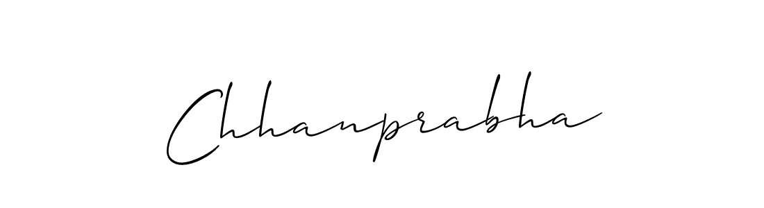 Also we have Chhanprabha name is the best signature style. Create professional handwritten signature collection using Allison_Script autograph style. Chhanprabha signature style 2 images and pictures png