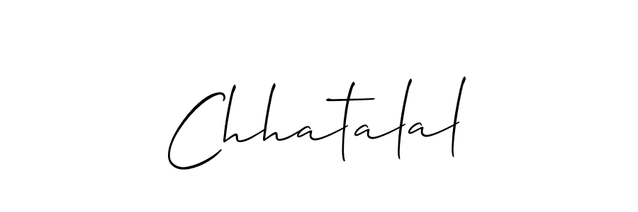 Chhatalal stylish signature style. Best Handwritten Sign (Allison_Script) for my name. Handwritten Signature Collection Ideas for my name Chhatalal. Chhatalal signature style 2 images and pictures png