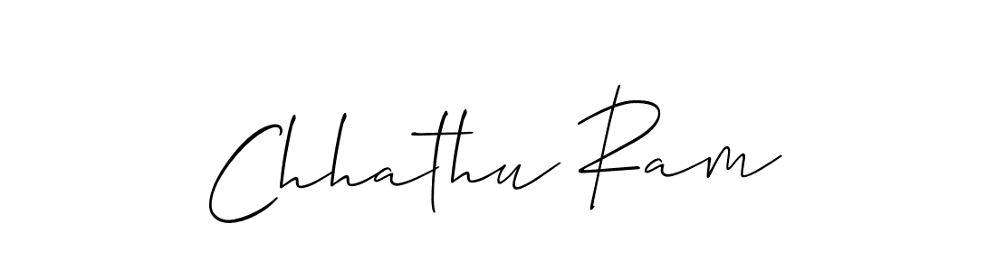 The best way (Allison_Script) to make a short signature is to pick only two or three words in your name. The name Chhathu Ram include a total of six letters. For converting this name. Chhathu Ram signature style 2 images and pictures png